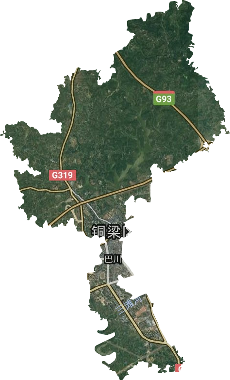 巴川街道衛(wèi)星圖