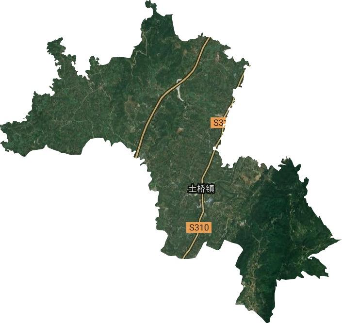 土橋鎮(zhèn)衛(wèi)星圖