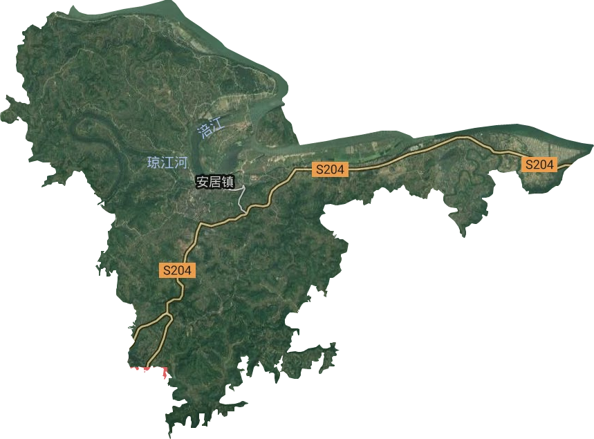 安居鎮(zhèn)衛(wèi)星圖