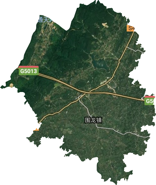 圍龍鎮衛星圖