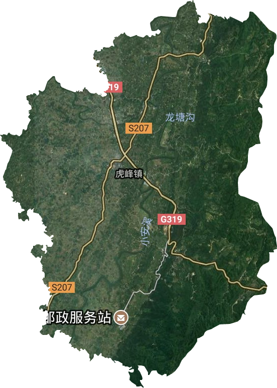 虎峰鎮衛星圖