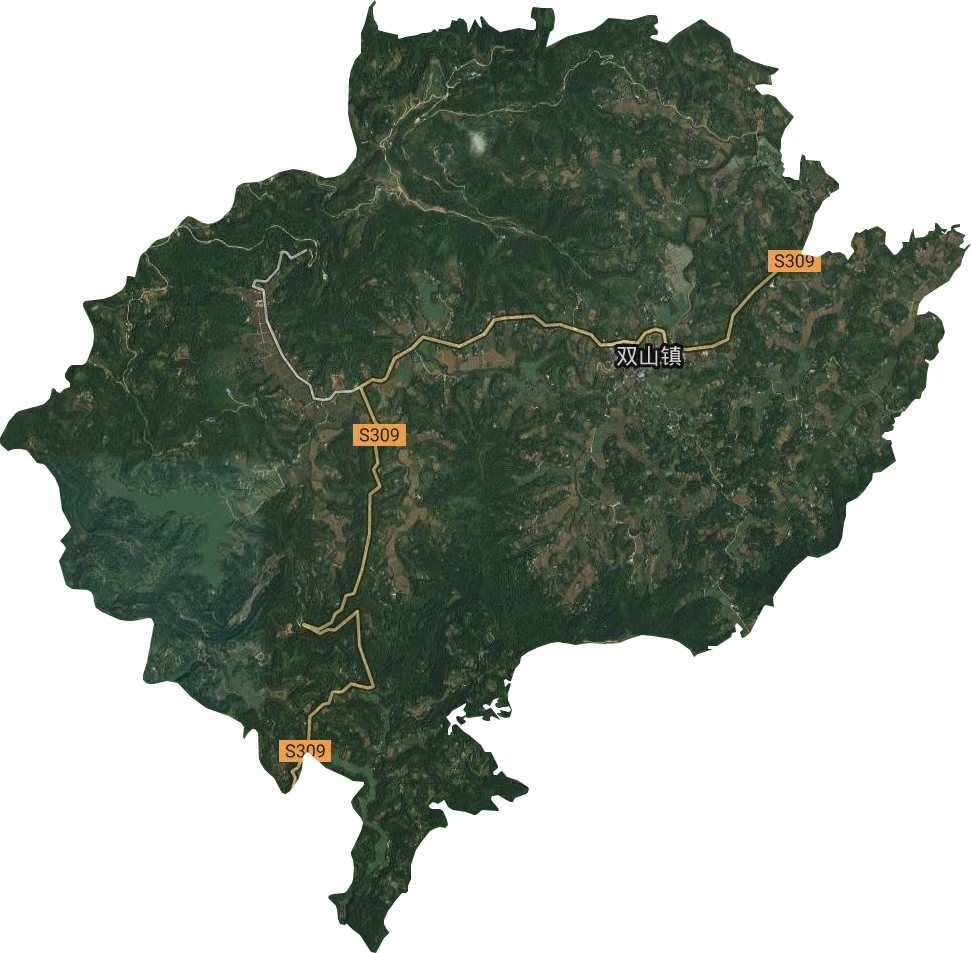 雙山鎮衛星圖