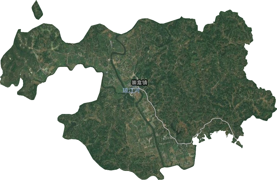 崇龕鎮衛星圖