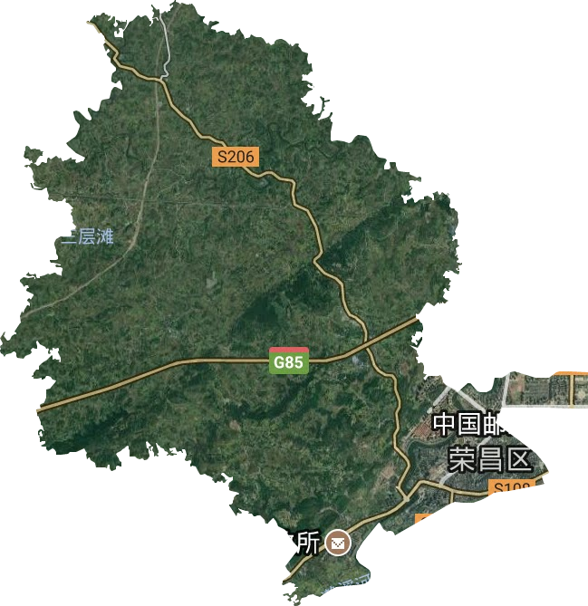 昌元街道衛星圖