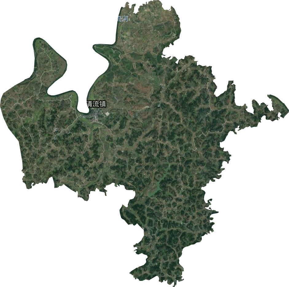 清流鎮衛星圖