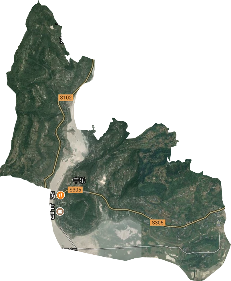豐樂街道衛星圖