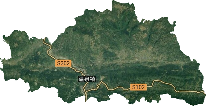 溫泉鎮(zhèn)衛(wèi)星圖