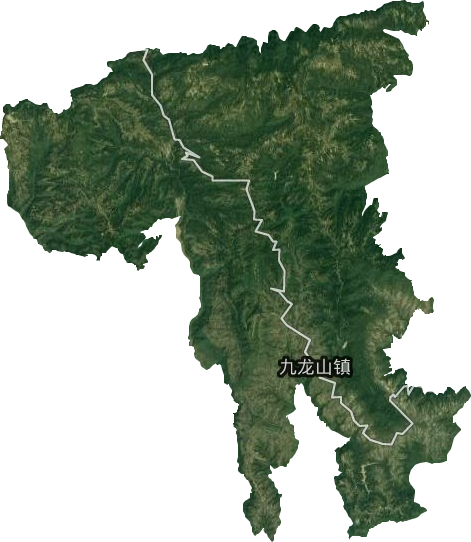 九龍山鎮衛星圖