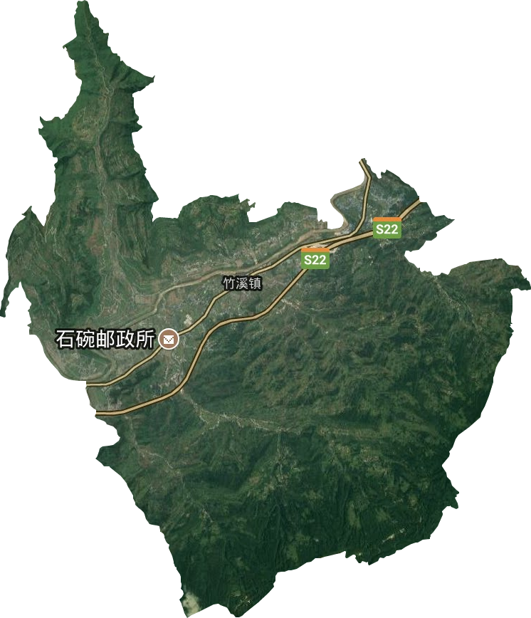 竹溪鎮衛星圖
