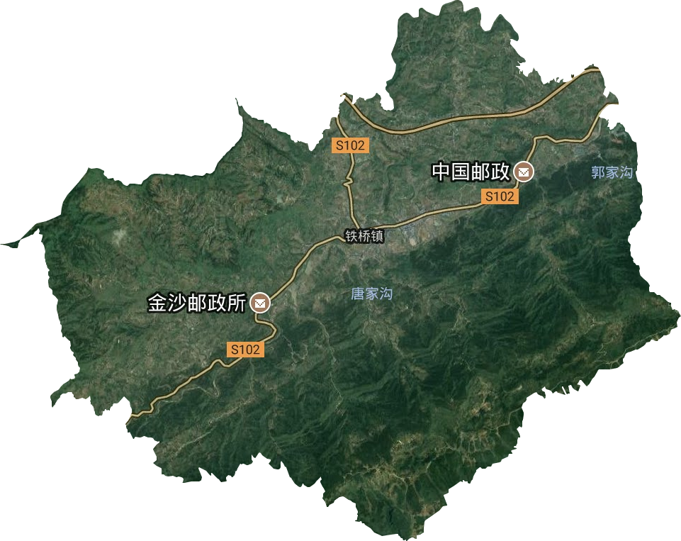 鐵橋鎮衛星圖