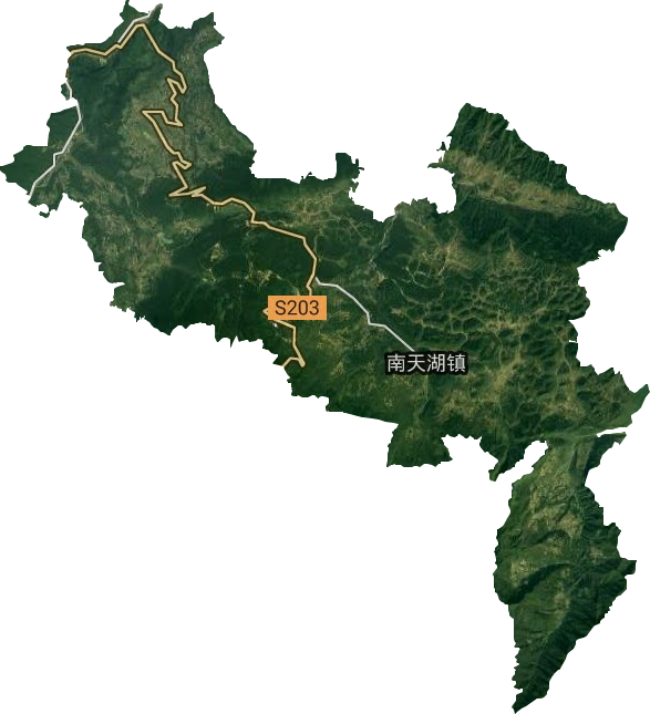 南天湖鎮衛星圖