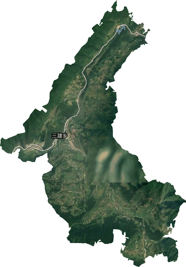 三建鄉衛星圖