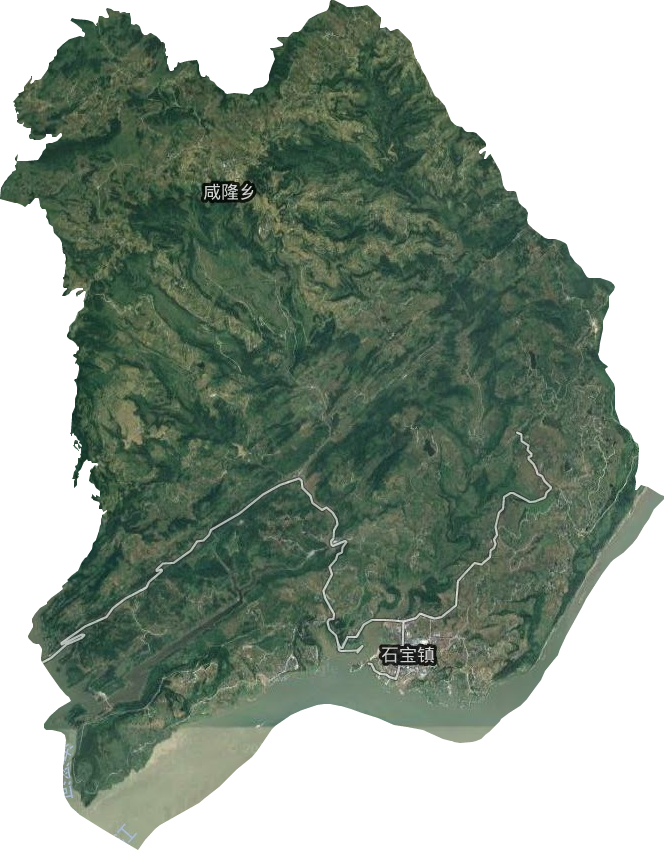 石寶鎮衛星圖