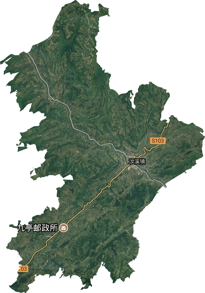 汝溪鎮衛星圖