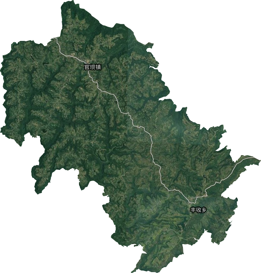 官壩鎮(zhèn)衛(wèi)星圖