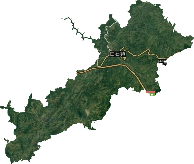 白石鎮衛星圖