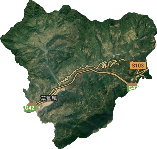草堂鎮衛星圖