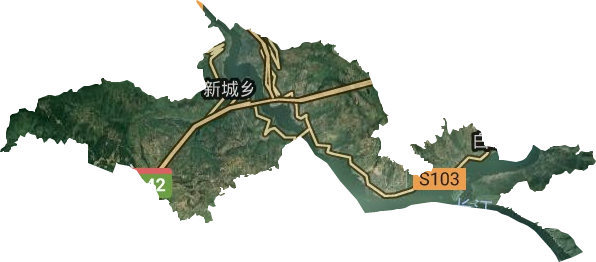 白帝城風景區管理委員會衛星圖