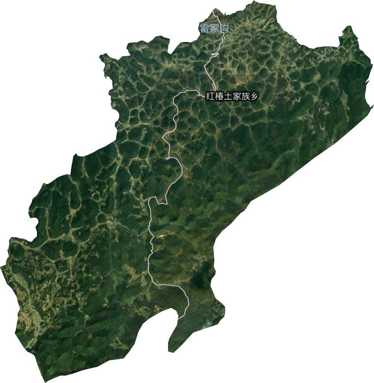 紅椿鄉衛星圖