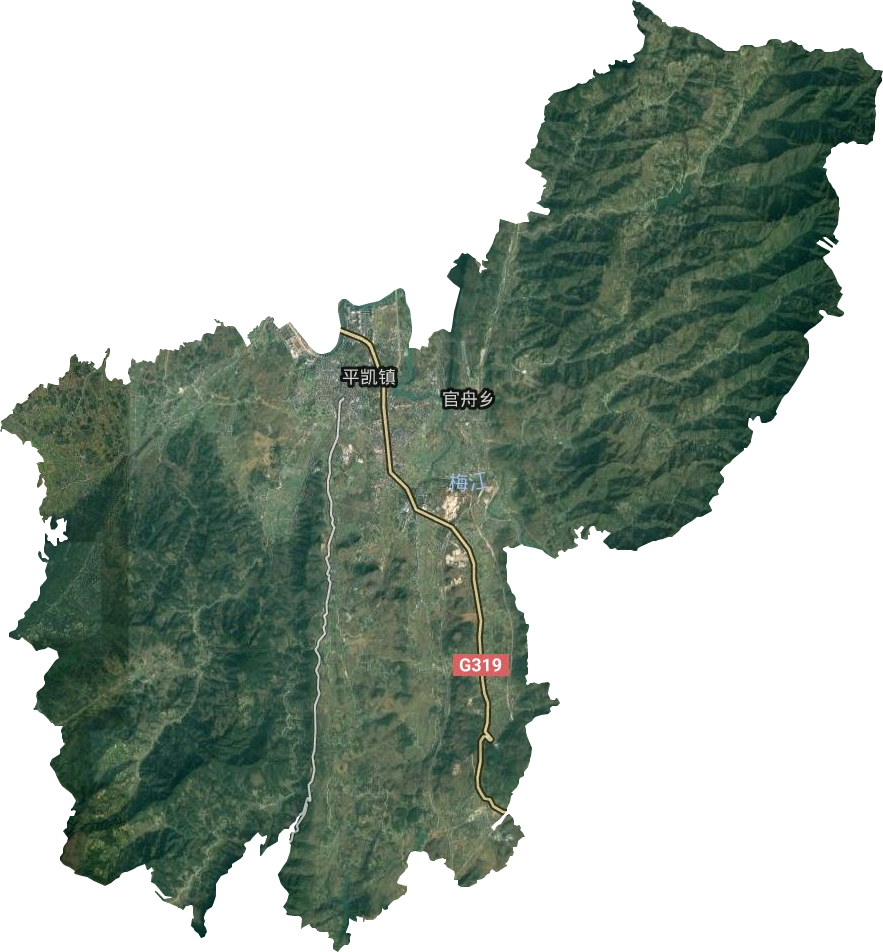 平凱街道衛星圖
