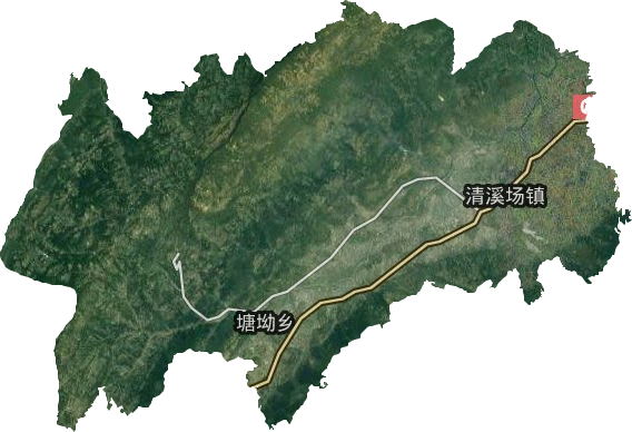 清溪場(chǎng)鎮(zhèn)衛(wèi)星圖