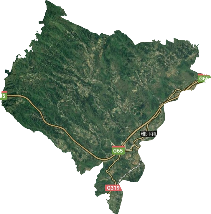 雅江鎮衛星圖