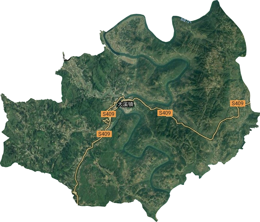 大溪鎮衛星圖