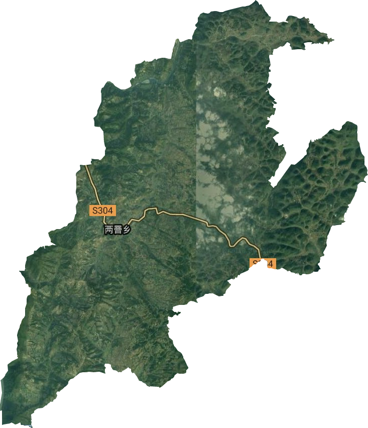 兩罾鄉衛星圖