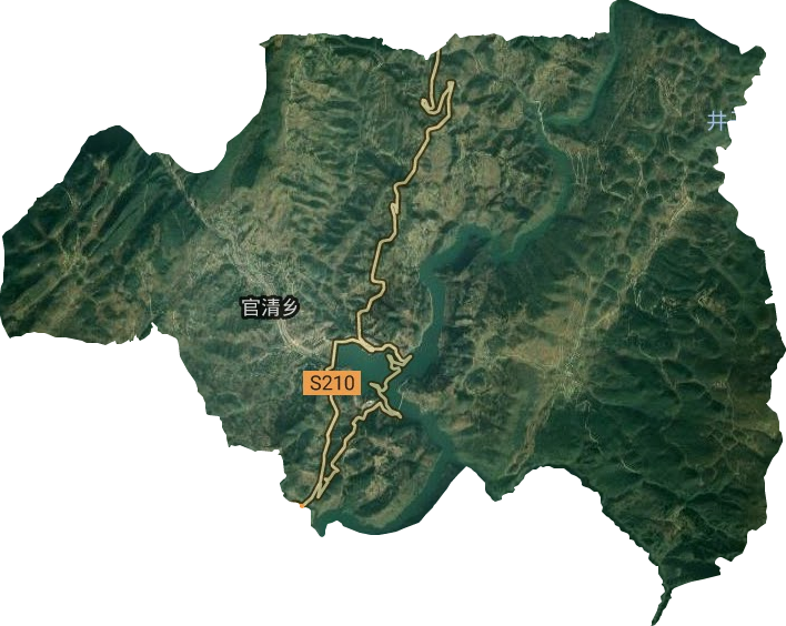 官清鄉(xiāng)衛(wèi)星圖