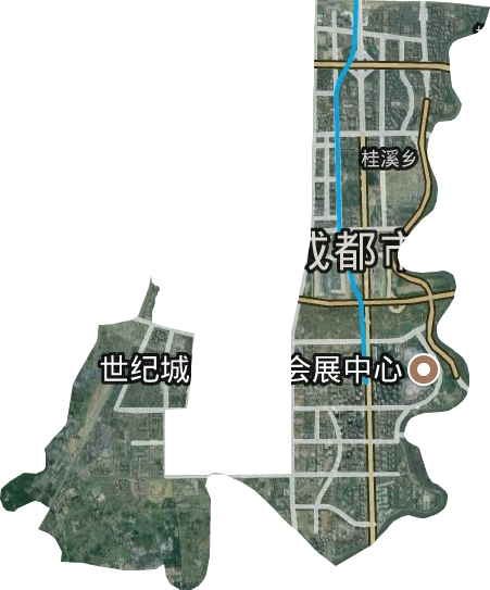 桂溪街道衛星圖