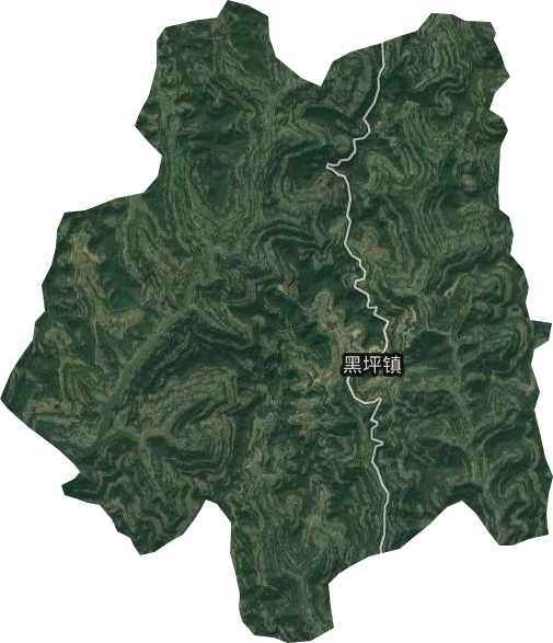 黑坪鎮衛星圖