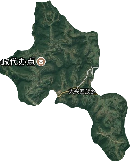 大興回族鄉衛星圖