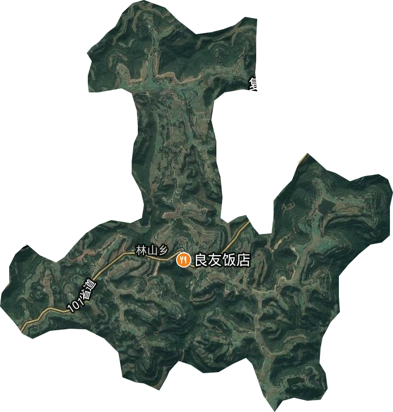 林山鄉衛星圖