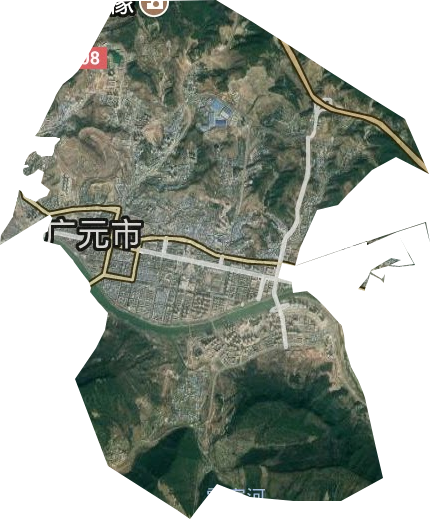 東壩街道衛星圖