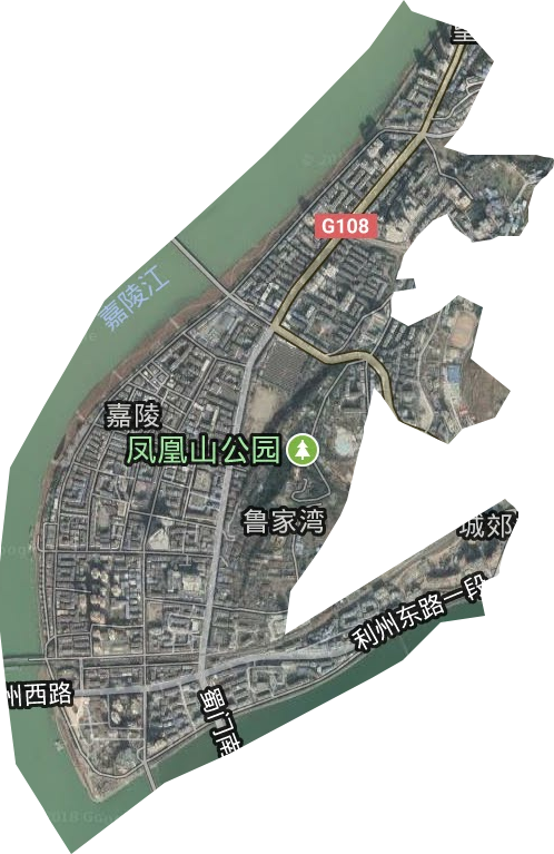 嘉陵街道衛(wèi)星圖