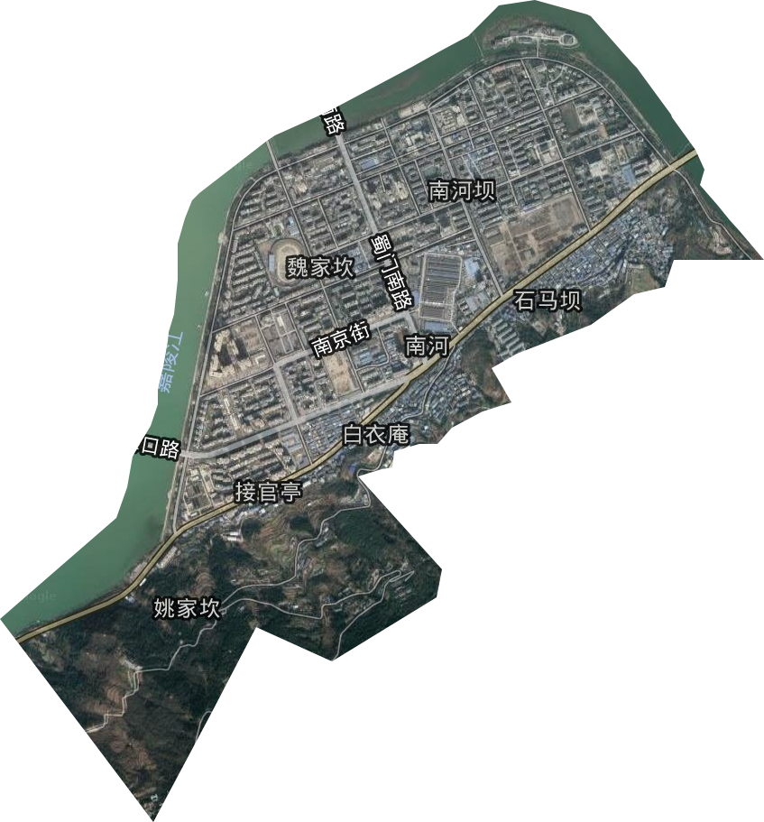 南河街道衛星圖