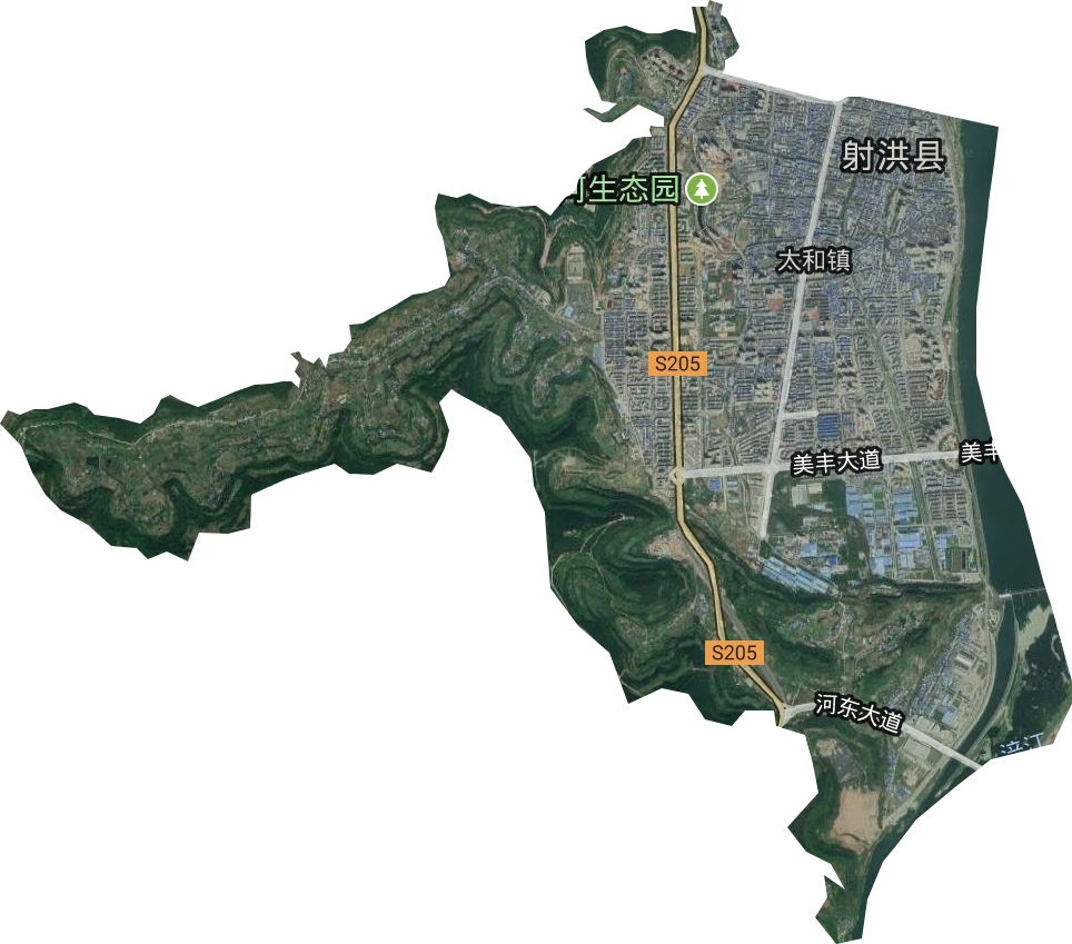 子昂街道衛(wèi)星圖