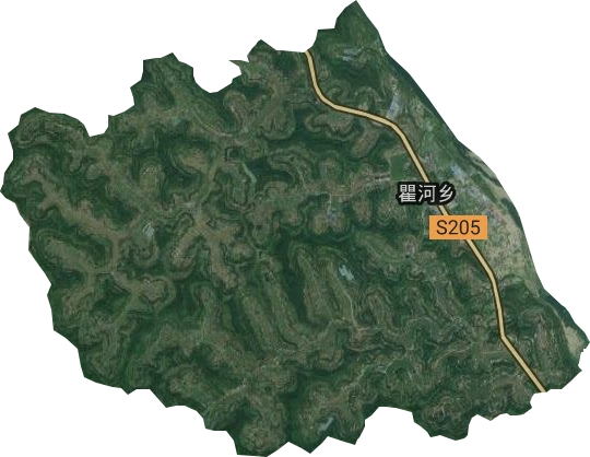 瞿河鄉衛星圖