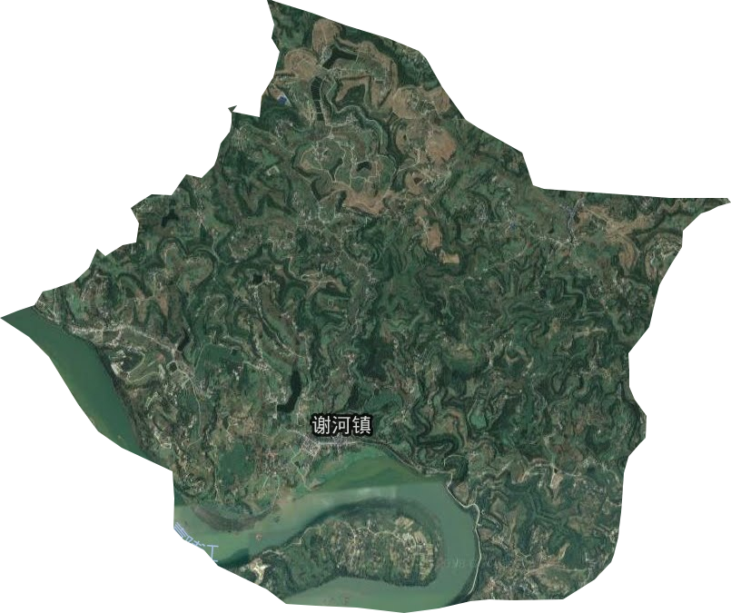 謝河鎮衛星圖