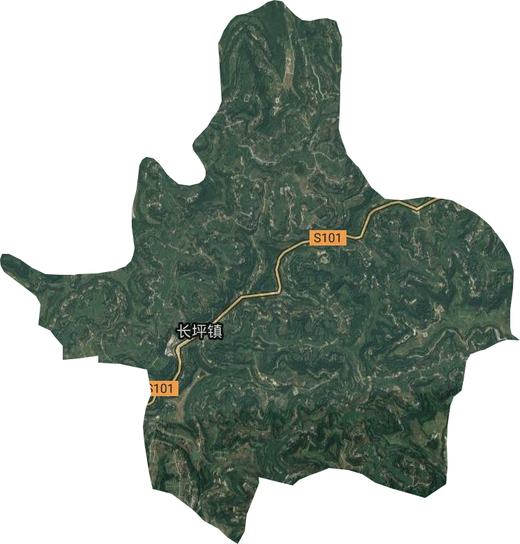 長坪鎮衛星圖