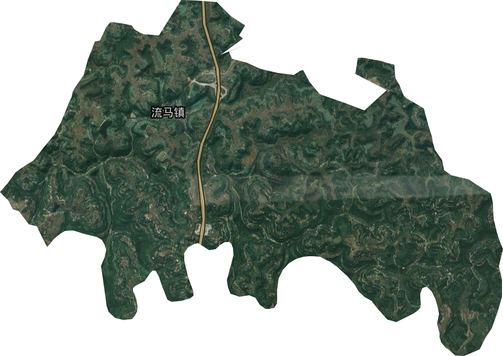 流馬鎮(zhèn)衛(wèi)星圖