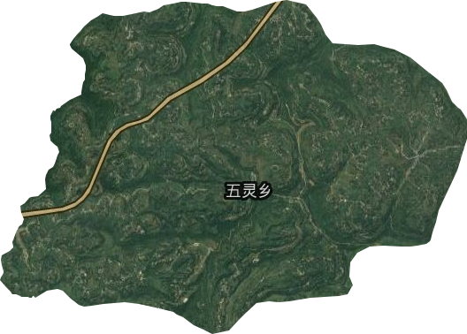 五靈鄉衛星圖