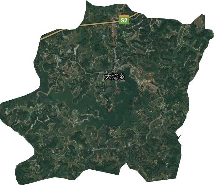 大堰鄉(xiāng)衛(wèi)星圖