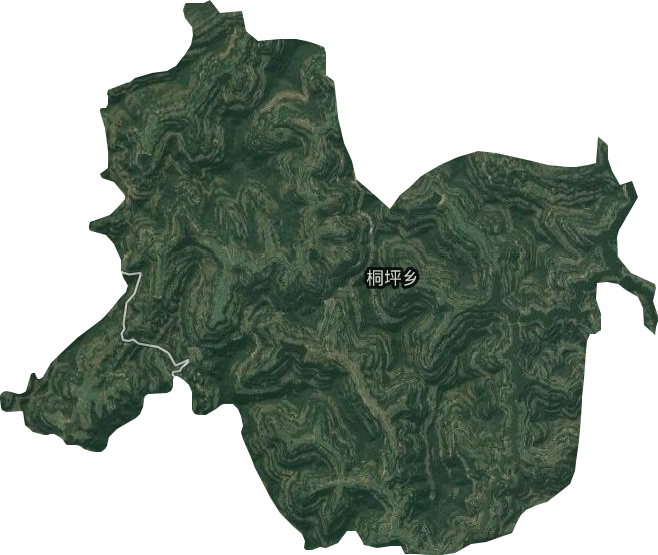 桐坪鄉衛星圖