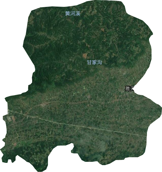 勝天鎮衛星圖