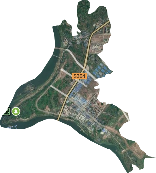 奎閣街道衛星圖
