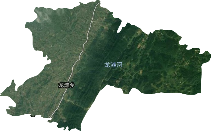 龍灘鄉衛星圖