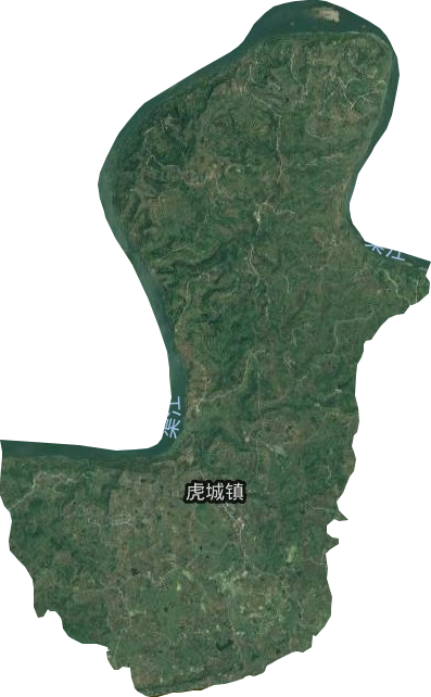 虎城鄉衛星圖