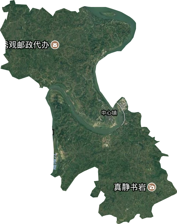 中心鎮衛星圖