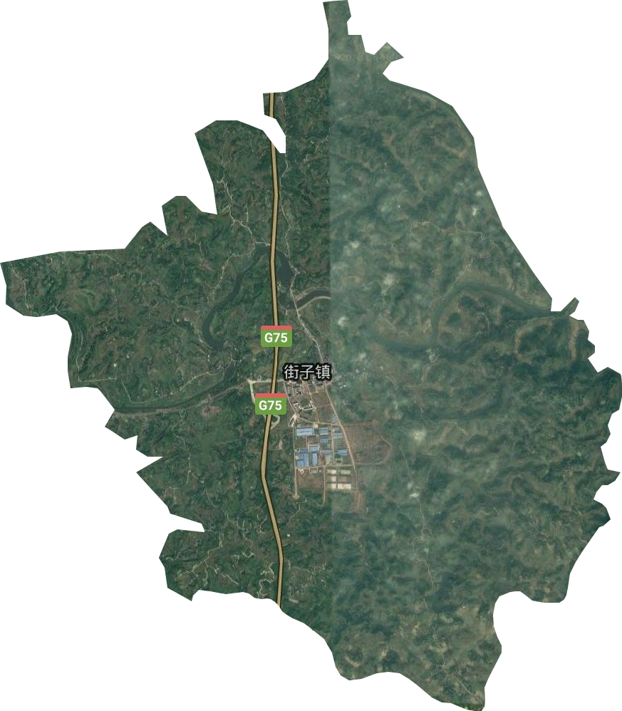街子鎮衛星圖